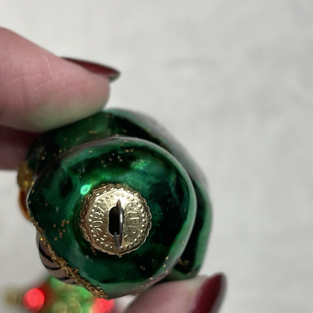 Vintage Czech Republic Eskimo Star‎ Present  Hand Blown Glass Ornament Lot of 4 - Picture 6 of 9